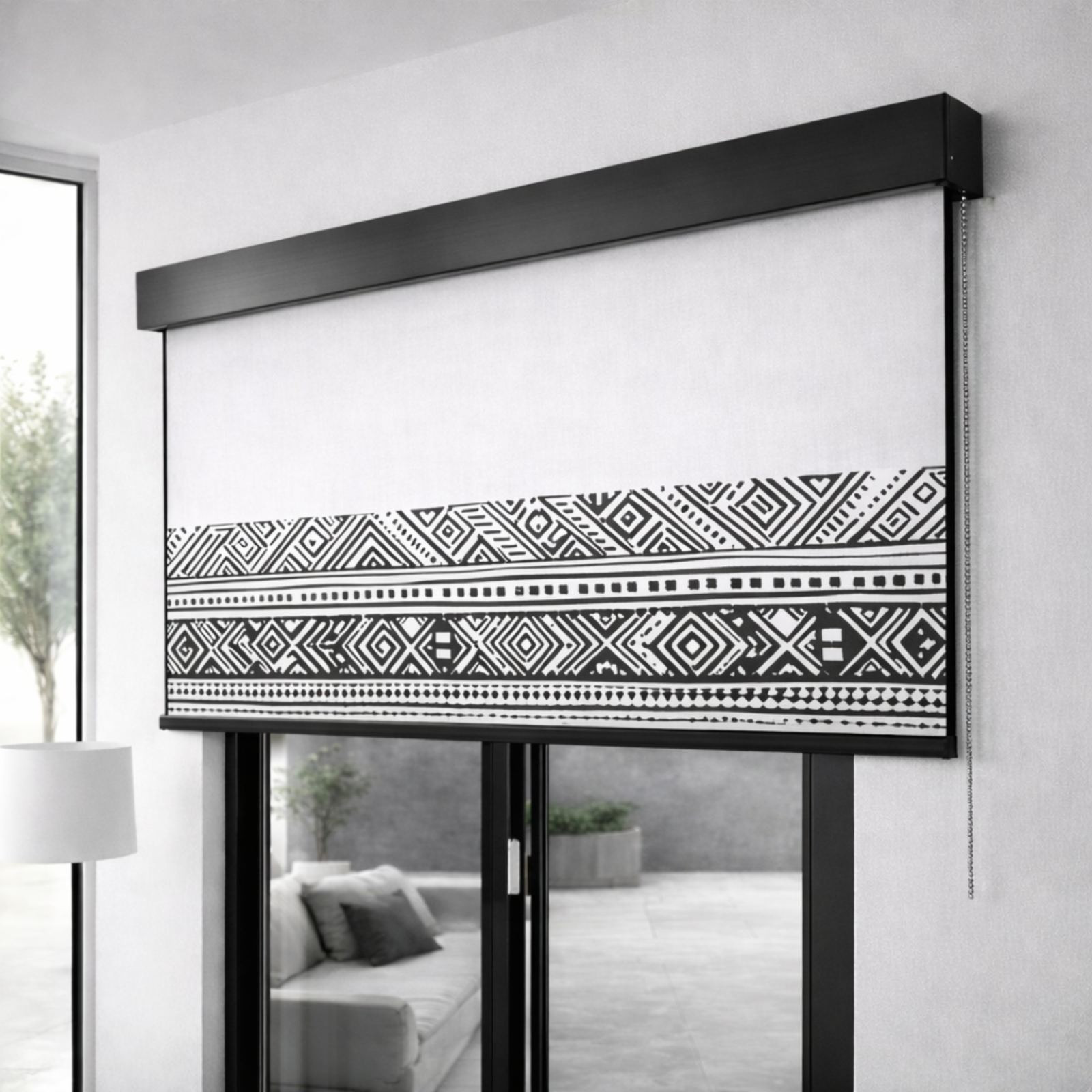 Ρόλερ - Ρολοκουρτίνα Σχέδιο Γραμμικό Σχέδιο