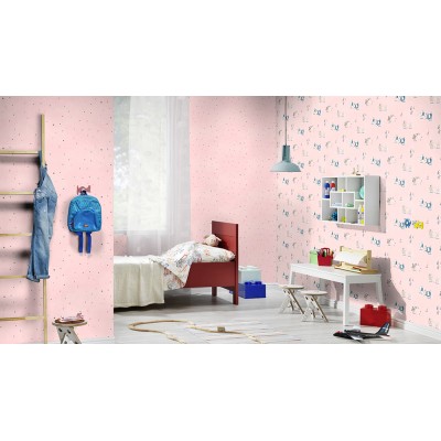 Ταπετσαρία τοίχου Rasch Bambino XVIII  249743 Χαρούμενα ζωάκια 10,05x0,53