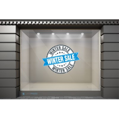 WSL032 Αυτοκόλλητα Βιτρίνας / Τοίχου - Winter Sale