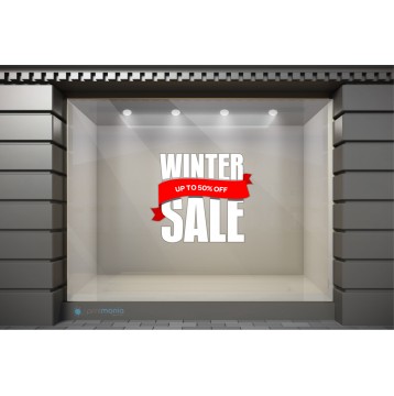 WSL041 Αυτοκόλλητα Βιτρίνας / Τοίχου - Winter Sale