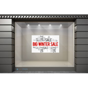 WSL043 Αυτοκόλλητα Βιτρίνας / Τοίχου - Big Winter Sale
