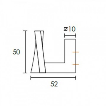 Κρεμάστρα τοίχου Conset C1087 μπλε