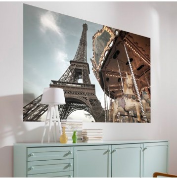 Φωτοταπετσαρία τοίχου Komar 1-602 "Carrousel de Paris"184x127cm
