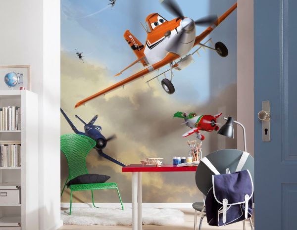Φωτοταπετσαρία τοίχου παιδική Αεροπλάνα (PLANES) DISNEY 184x254cm
