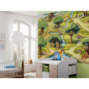 Φωτοταπετσαρία  τοίχου παιδική Wiinie The Pooh DISNEY 254x184cm