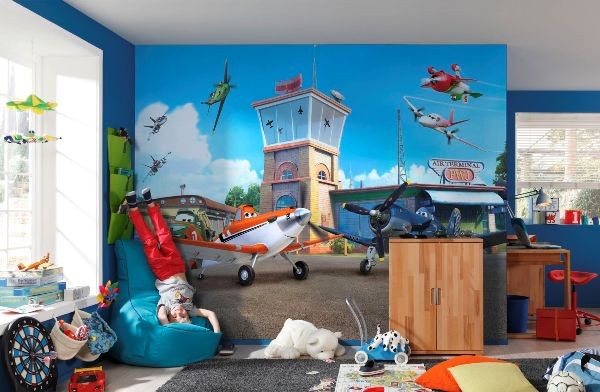Φωτοταπετσαρία τοίχου παιδική με Αεροπλάνα (PLANES) DISNEY 368x254cm