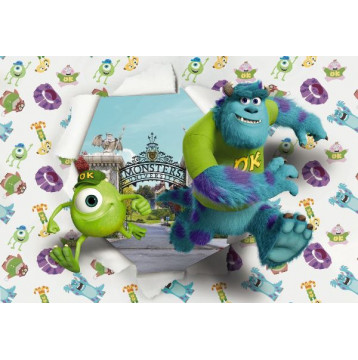 Φωτοταπετσαρία  τοίχου παιδική Monsters University DISNEY 368x254cm