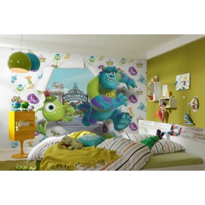 Φωτοταπετσαρία  τοίχου παιδική Monsters University DISNEY 368x254cm