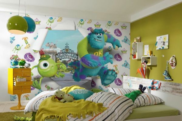 Φωτοταπετσαρία  τοίχου παιδική Monsters University DISNEY 368x254cm