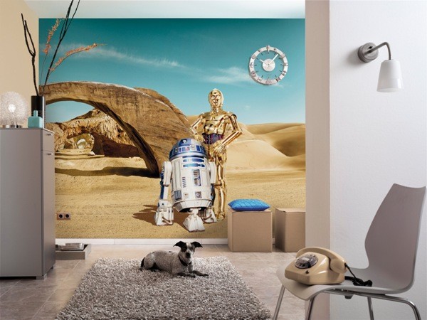 Φωτοταπετσαρία τοίχου παιδική Komar 8-484 "Star Wars Lost Droids" 368x254cm