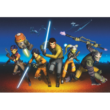 Φωτοταπετσαρία τοίχου παιδική Komar 8-486 "Star Wars Rebels Run" 368x254cm