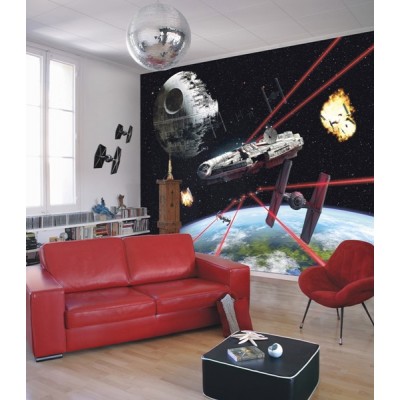 Φωτοταπετσαρία τοίχου παιδική Komar "Star Wars Millennium Falcon"  368x254cm