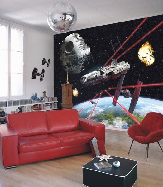 Φωτοταπετσαρία τοίχου παιδική Komar "Star Wars Millennium Falcon"  368x254cm