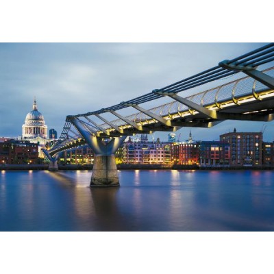 Φωτοταπετσαρία τοίχου  Komar 8-924 Φωτισμένη Γέφυρα στο Λονδίνο (LONDON) 368x254cm