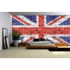 Φωτοταπετσαρία τοίχου Σημαία της Μεγάλης Βρετανίας σε Γκράφιτι 312x219