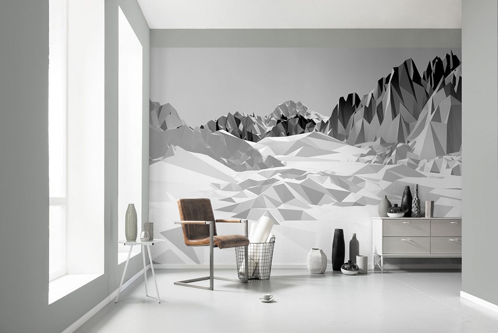 Φωτοταπετσαρία τοίχου 3D Komar 8-208  "Icefields" Γεωμετρικά σχήματα 368X254