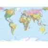 Φωτοταπετσαρία τοίχου Komar 4-050 Παγκόσμιος χάρτης "World Map" 254X184cm