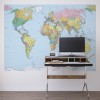 Φωτοταπετσαρία τοίχου Komar 4-050 Παγκόσμιος χάρτης "World Map" 254X184cm
