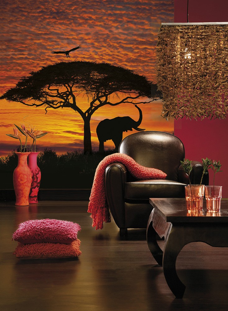 Φωτοταπετσαρία τοίχου National Geographic Komar 4-501 "African Sunset" 194x270 cm 