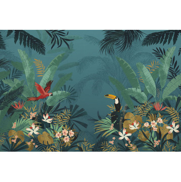 Φωτοταπετσαρία τοίχου Tropical Komar XXL4-1013 Non woven Vlies "Enchanted Jungle" 368x248cm