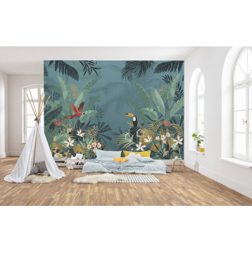 Φωτοταπετσαρία τοίχου Tropical Komar XXL4-1013 Non woven Vlies "Enchanted Jungle" 368x248cm