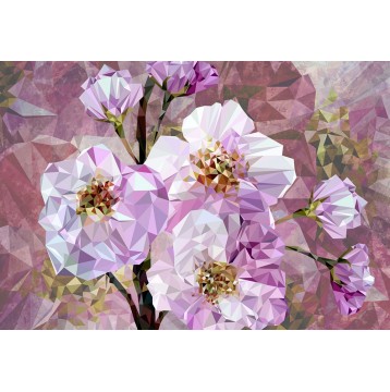 Φωτοταπετσαρία τοίχου Φλοράλ Komar XXL4-064 Non woven Vlies "Blooming Gems"  368x248cm