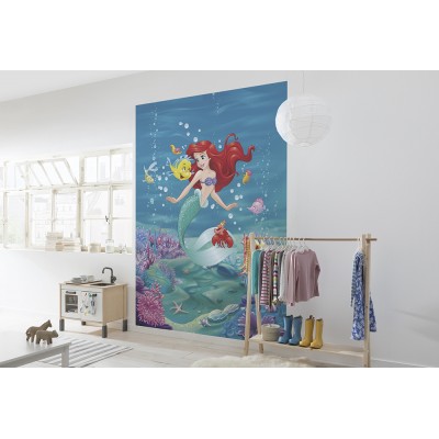 Φωτοταπετσαρία τοίχου παιδική Komar 4-4020 "Ariel Singing" DISNEY 184x254cm