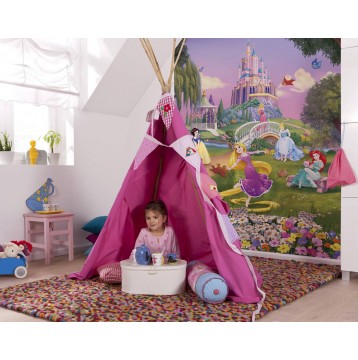 Φωτοταπετσαρία τοίχου παιδική Komar 4-4026 Princess Sunset DISNEY 184x254cm