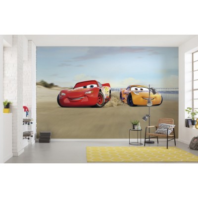 Φωτοταπετσαρία τοίχου παιδική  Komar 8-4100 Cars Beach Race DISNEY 368x254cm
