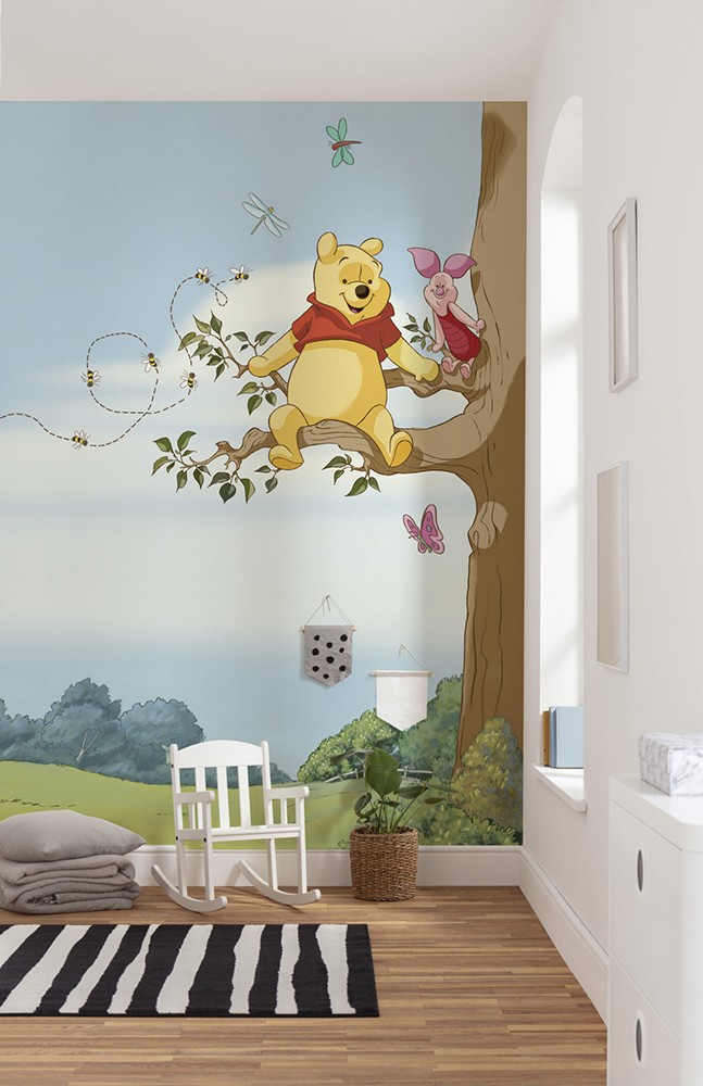 Φωτοταπετσαρία τοίχου παιδική Komar 4-4116 Winnie Pooh Tree DISNEY 184x254cm
