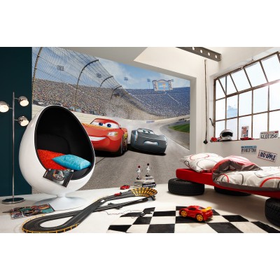 Φωτοταπετσαρία τοίχου παιδική με Αυτοκίνητα McQueen DISNEY Cars 3 Curve 368x254cm