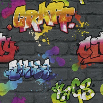 Ταπετσαρία τοίχου Rasch Γκράφιτι ( graffiti )10,05x0,53