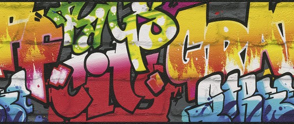 Μπορντούρα τοίχου Rasch Γκράφιτι ( graffiti ) 5,00x0,24