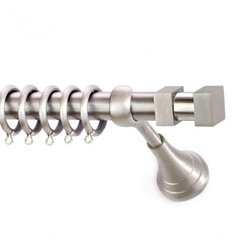 Inox κουρτινόξυλο S6 Φ25 160cm