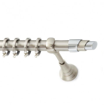 Inox κουρτινόξυλο S16 Φ25 160cm