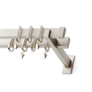 Inox Κουρτινόξυλο Moris Π30 160cm