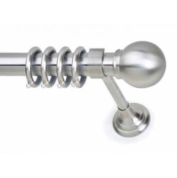 Inox κουρτινόξυλο Sfera Φ35 160cm