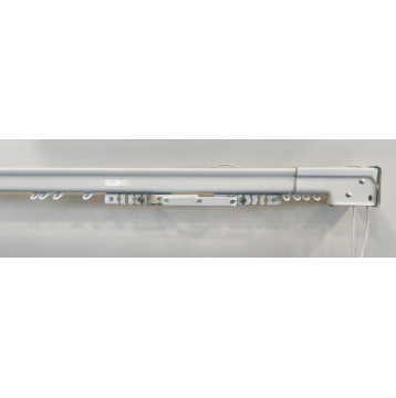 Σιδηρόδρομος αλουμινίου πτυσσόμενος μονός με μηχανισμό λευκός ΟΕΜ