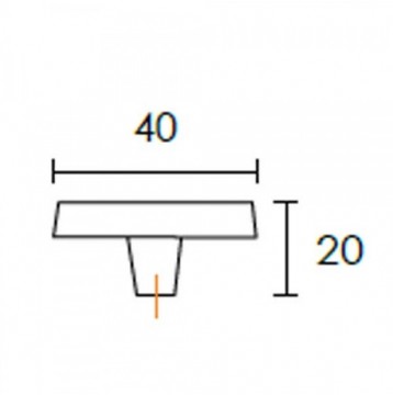 Πομολάκι επίπλων Conset C1041 μπλε