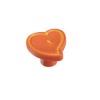 Πομολάκι επίπλων Viometale 01.130 καρδιά πορτοκαλί