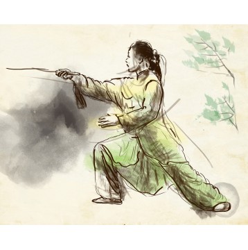 Ταπετσαρία Φενγκ Σουι - Ασία 8 Πολεμιστής