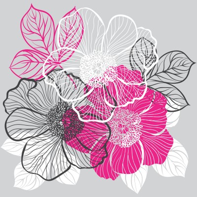 Ρόλερ - Ρολοκουρτίνα Σχέδιο Φύση - Λουλούδια - Floral 164