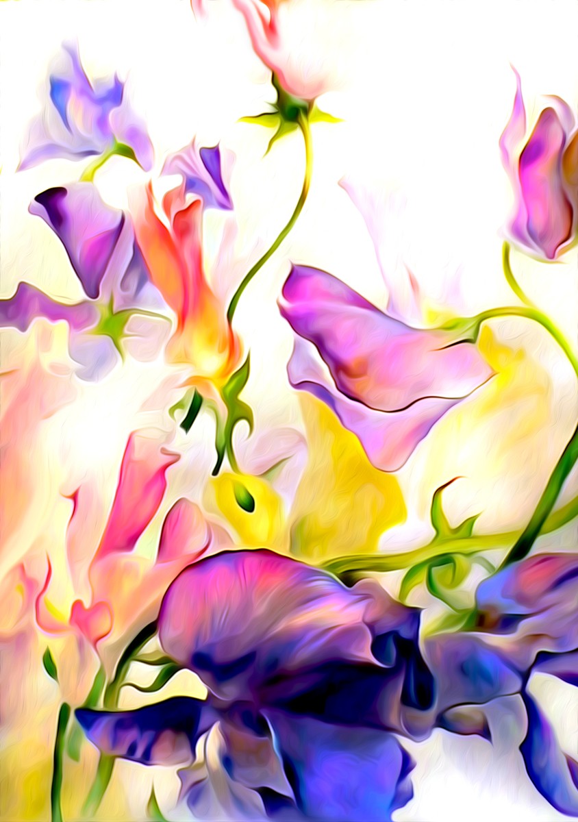 Ταπετσαρία Φύση - Λουλούδια - Floral 85 Κυκλάμινα
