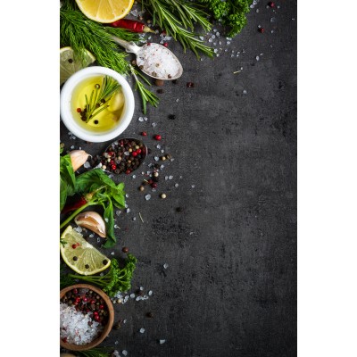 Ρόλερ - Ρολοκουρτίνα Σχέδιο Κουζίνα - Καφές 8 Βότανα και μπαχαρικά