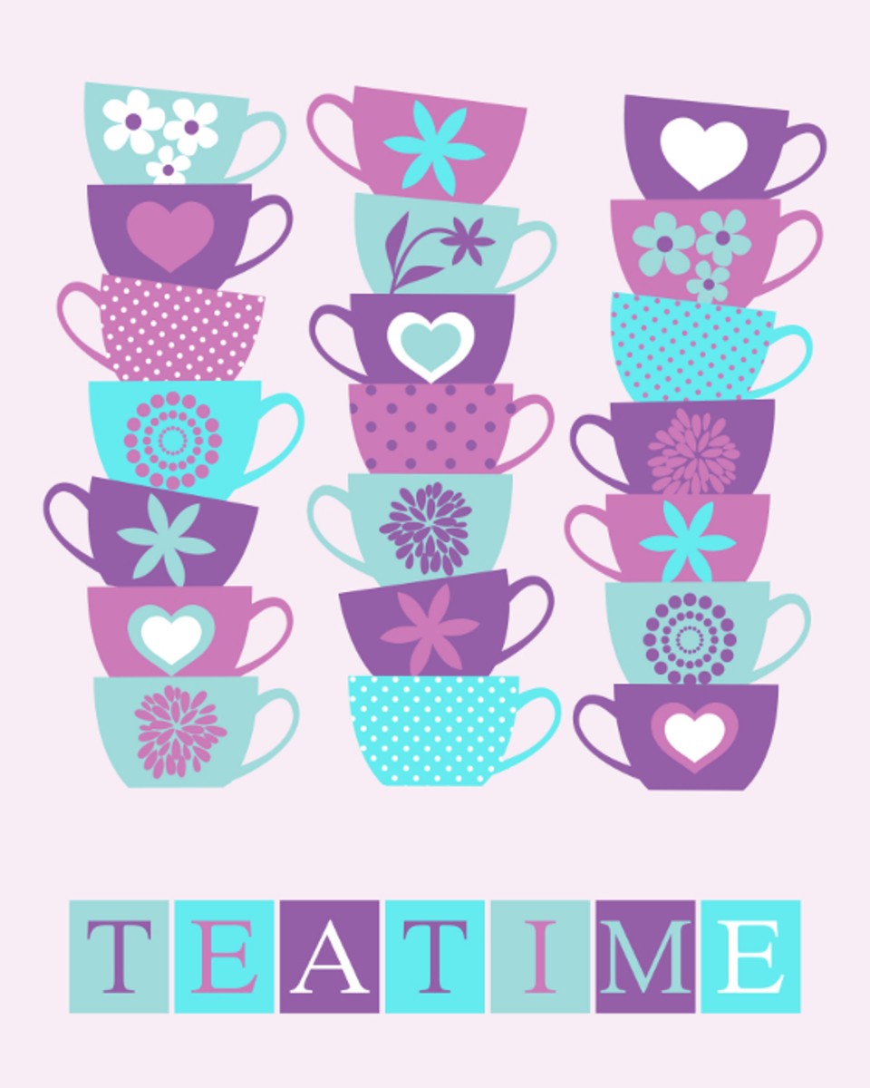Ταπετσαρία Κουζίνα - Καφές 28 Ώρα για τσάι