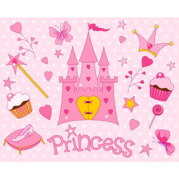 Ταπετσαρία Παιδικό - Εφηβικό 196 Μικρή πριγκίπισσα