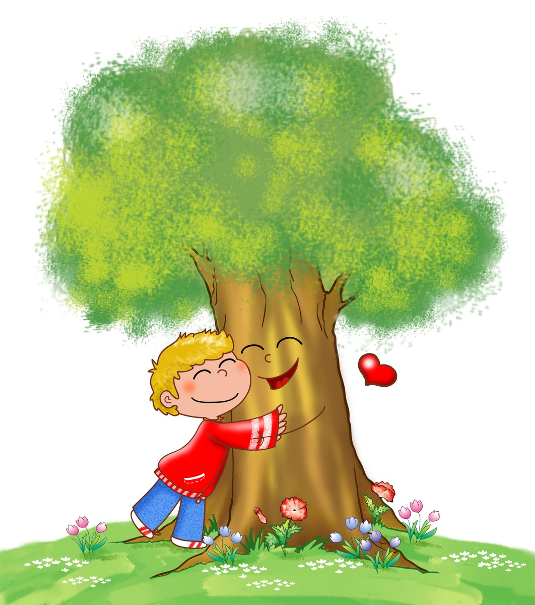 Сказочное дерево с мальчиком
