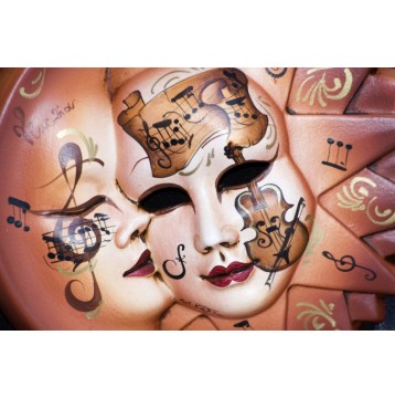 Ταπετσαρία Vintage - Μουσική 17 Μουσικές μάσκες
