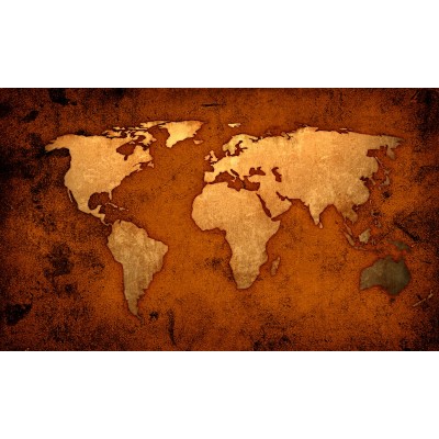 Ταπετσαρία Χάρτες - Πυξίδα - Ρολόγια 2 Παγκόσμιος χάρτης