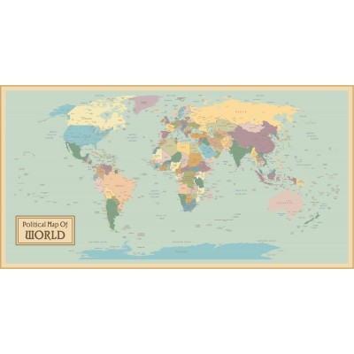 Ρόλερ - Ρολοκουρτίνα Σχέδιο Χάρτες - Πυξίδα - Ρολόγια 40 Πολιτικός χάρτης